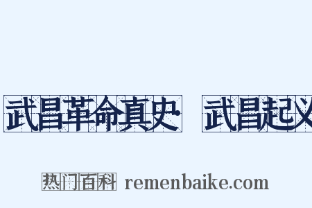 武昌革命真史·武昌起义是什么意思的图片